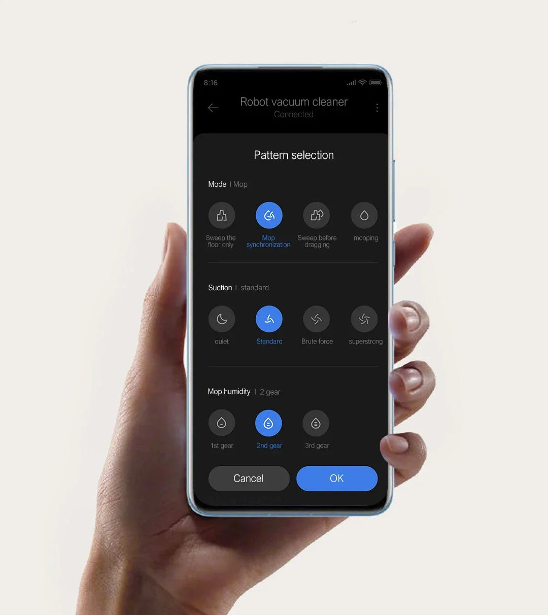 XIAOMI MIJIA H40 Self Robot Vacuum Cleaners Mop CN 6000PA Cyclone Suction Smart Home Sweeping High Speed Rotary Scrubbing