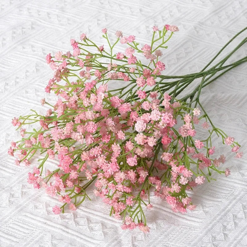 61cm Artificial Flowers Babys Breath Bouquet Plastic Gypsophila Fake Flowers for Home Decor Party Wedding Decorations Table Vase