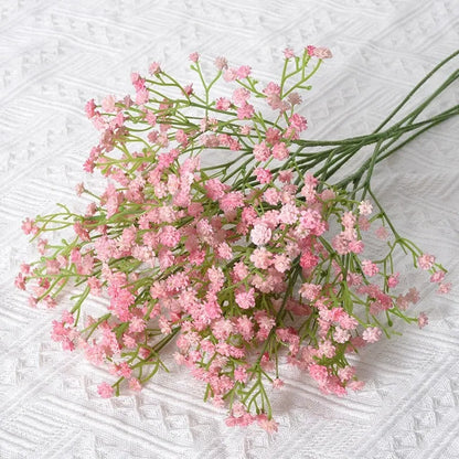 61cm Artificial Flowers Babys Breath Bouquet Plastic Gypsophila Fake Flowers for Home Decor Party Wedding Decorations Table Vase