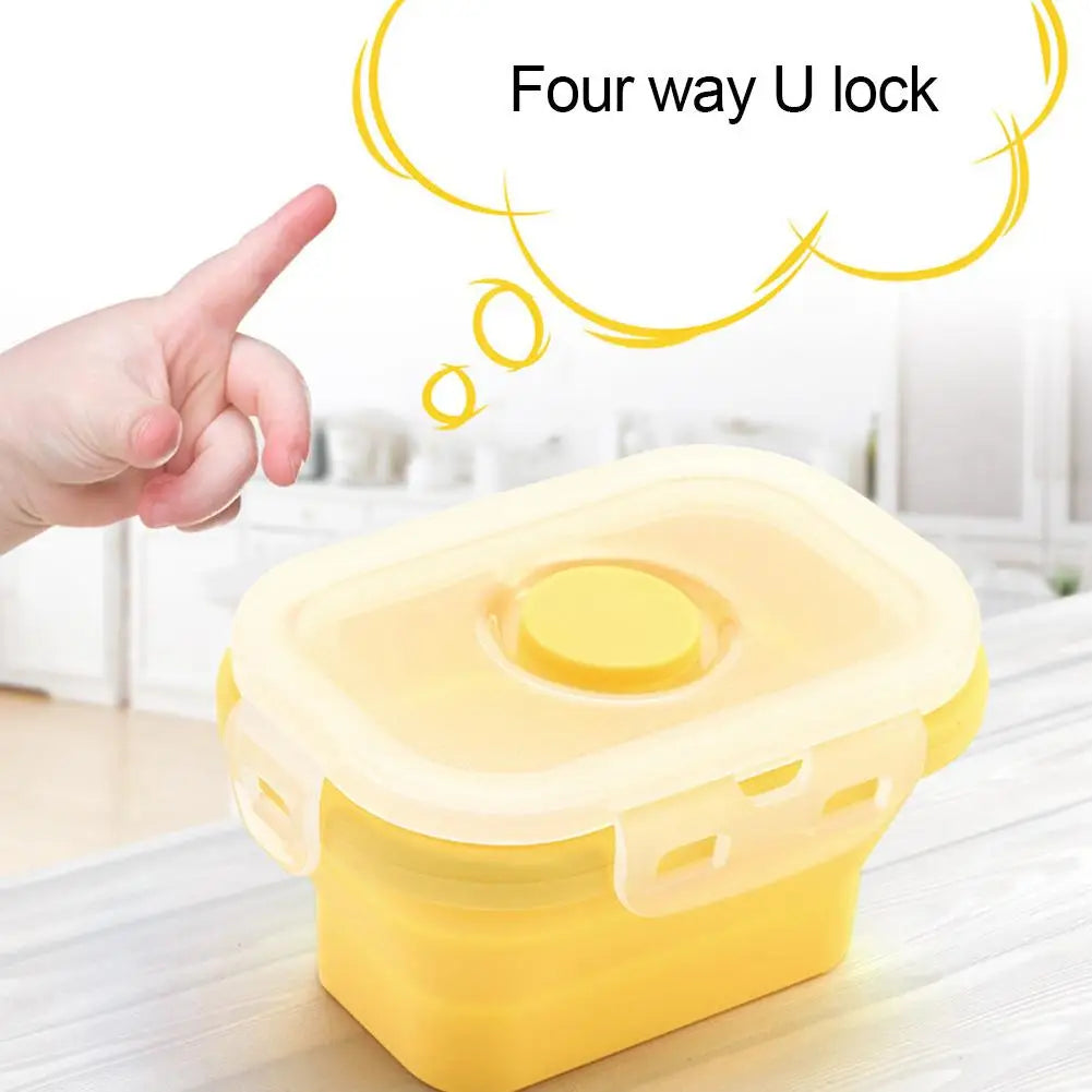 4pcs Refrigerator Organizer Food Storage Container with Lid Handle Fresh-Keeping Box Case Fridge Reusable Crisper Storage