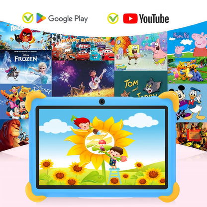 2025 New 7 Inch Cartoon Pattern Kids' tablets Quad Core 4GB RAM 64GB ROM 5G WiFi Learning Education Games Tablet Children's Gift