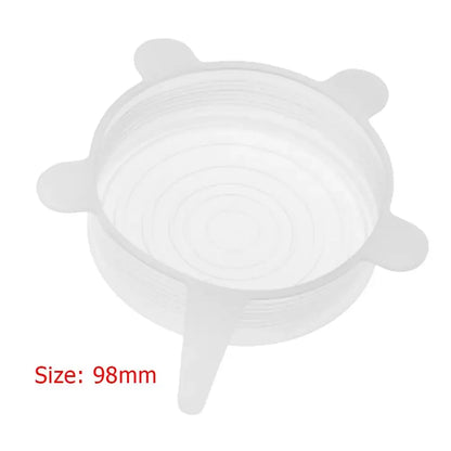 4-1PCS Silicone Covers Adaptable Silicone Lids Silicone Caps for Food Universal Dish Stretch Lids for Cans Kitchen Accessories