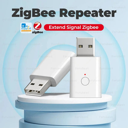 Smart ZigBee Signal Repeater USB Signal Amplifier Extender for Smart Home Device Automation Work with Home Assistant ZigBee2MQTT