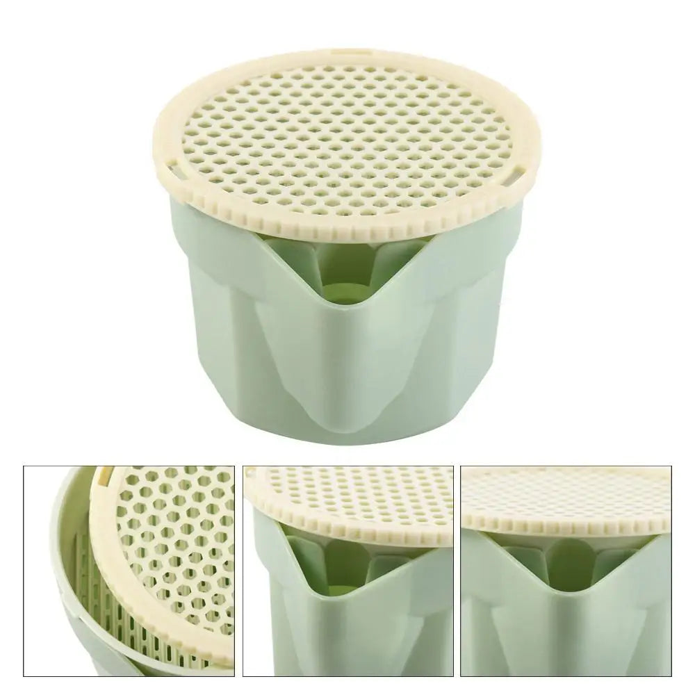 Hydroponic Cat Grass Box Planter Reusable Easy To Grow Microgreens Growing Kit Hierarchical Design Cat Grass Growing Pot