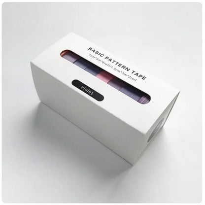 8pcs Pure Color Basic Decoration Washi Masking Tape Scrapbooking Stationary School Supplies