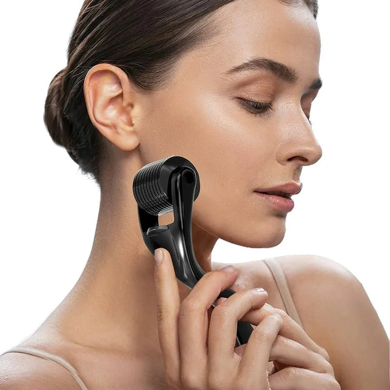 Derma Roller for Facial Body Hair Growth,540 Needles, Micro Face Roll Tool, Skin Beard, 0.2mm, 0.25mm, 0.3mm