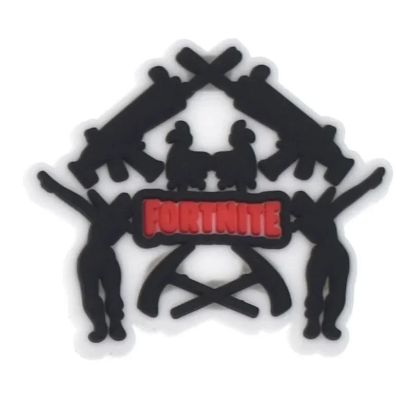 Fortnite Crocs Shoe Buckle Cute DIY Croc Charm Female Garden Shoes Decor Party Girls boys Gifts