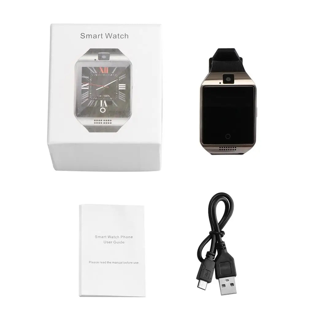 High Quality Digital Touch Screen Smart Watch Q18 Camera Bluetooth WristWatch SIM Card Smartwatch For Ios Android Phones