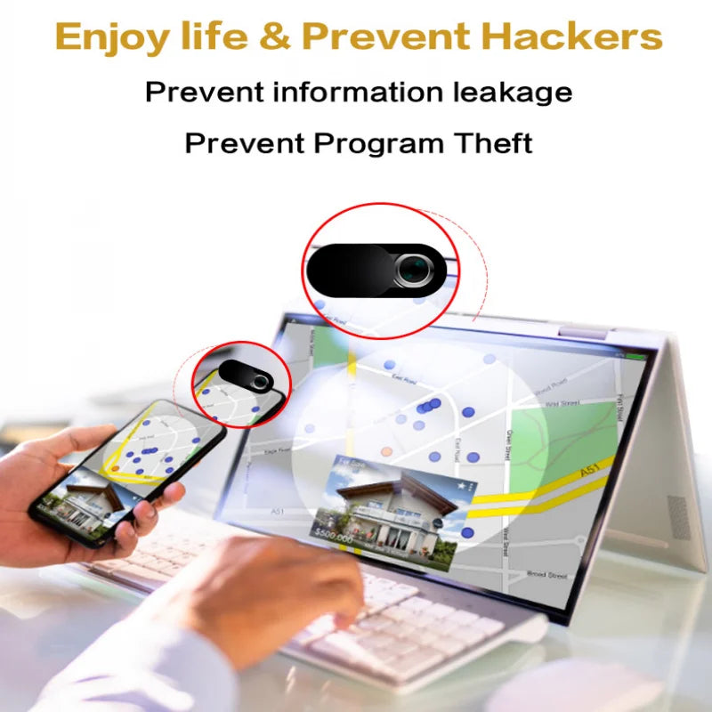 Webcam Cover Shutter Slider ABS Camera Cover for iPad Tablet Webcam Laptop PC Camera Mobile Phone Lenses Privacy Cam Sticker