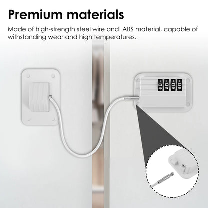 2Pcs Refrigerator Door Lock Child Proofing Fridge Lock With Keys or Coded Lock Resettable Combination Lock for Cabinet Drawer