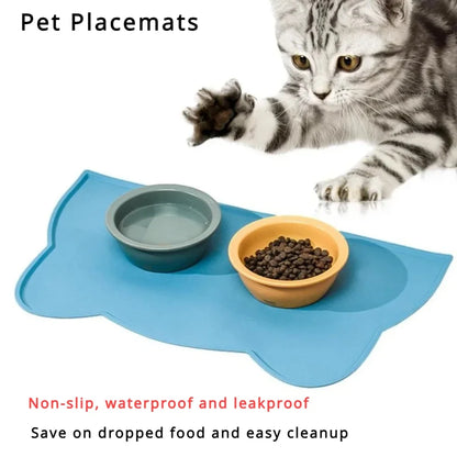 Dog Accessories Feeding and Water Pet For Dogs Silicone Food Mat Cats Non-slip Watering Supplies Feeders Waterproof Pets Home