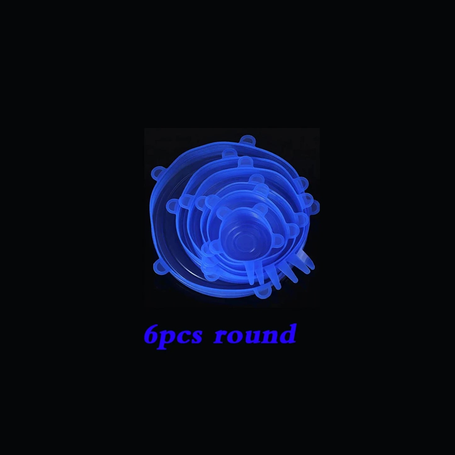 12pcs Silicone Stretch Lids Round Rectangle Magic Lids Reusable Food Covers for Bowls Cups Cans Shapes of Container Dishwasher