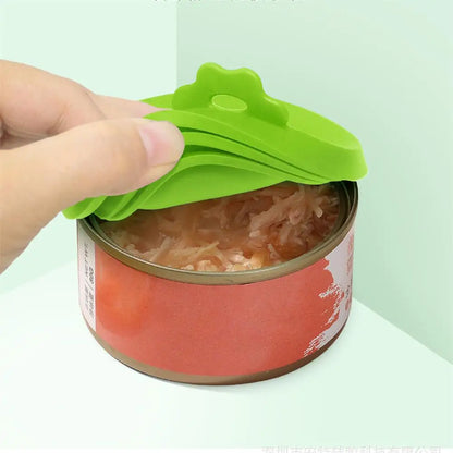 Silicone Canned Lid Sealed Feeders Food Can Lid For Puppy Dog Cat Storage Cap Reusable Cover Lid Health Pet Daily Supplies