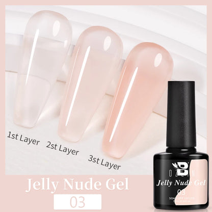 AWStorG 15ML Nail Tips Glue Gel For Falses Nail Tips Fast Extension 3 IN 1 Function Nails Art Transparent Gel Polish Soak Off UV