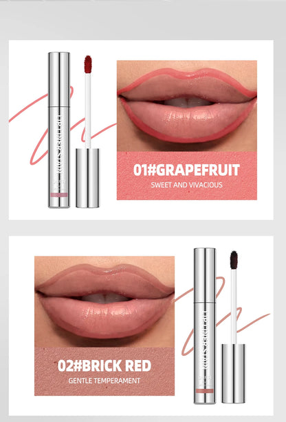 QIBEST 4 Colors Peel Off And Reveal Lip Stain Long Lasting Waterproof Pink Lip Tint Transfer Proof Natural Lip Stain Makeup