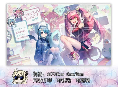 Yu-Gi-Oh! Play Mat Anime Yugioh Double Board Game Duel Plate Rubber Board Table Games Card Mat Mouse Pad Trading Card Game Mat