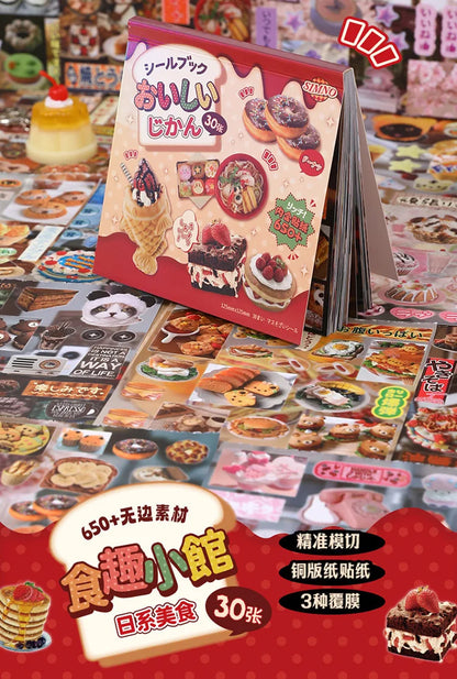 Mr. Paper, Japanese Cuisine Dessert Themed Stickers, Phone Cases, Scrapbooks, Notebooks, Diaries, Decorative Stationery Stickers