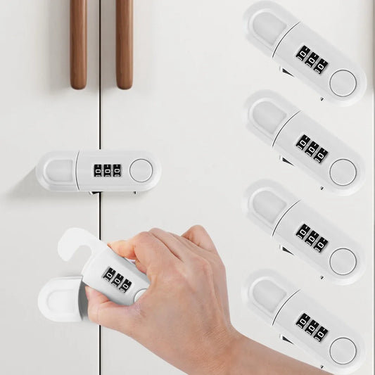 Fashion Anti-theft Drawer Password Lock Multi-function Plastic Cabinet Door Safety Lock Children Protector Cupboard Lock