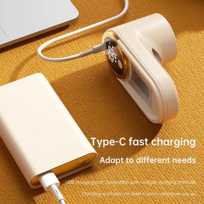 ONEKA Rechargeable Fabric Shaver Lint Remover Sweater Defuzzer Lints Fuzzs Pills Pilling Trimmer for Clothes  Furniture