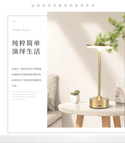 Decorative desk lamp bar bedroom camping ambient light study bedside eye protection led creative gift night light