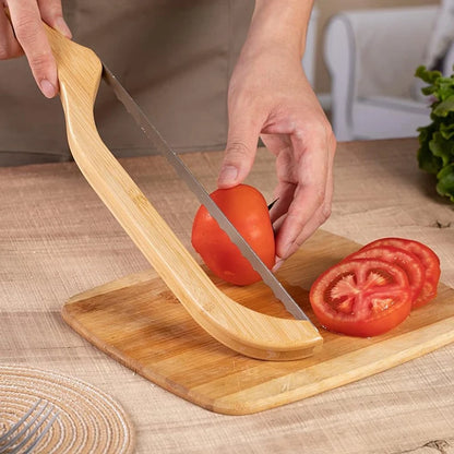 15.8Inch Wooden Bread Bow Knife Bread Slicer With Wooden Handle Bread Slicer For Homemade Bread Sourdough Bread Cutter