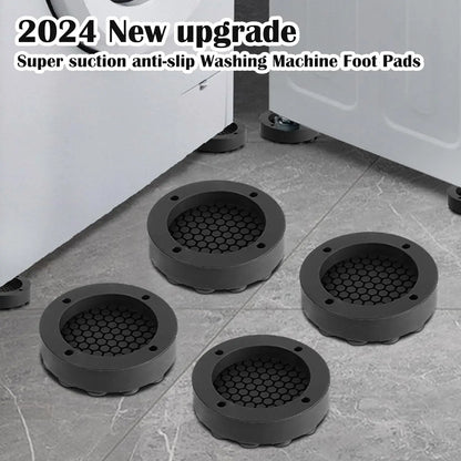 Anti Vibration Feet Pads For Washing Machine Mat Slipstop Silent Universal Slip Shock-absorbing Foot Washing Machine Protects