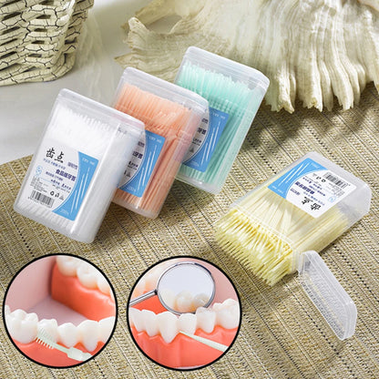 200Pcs Dental Floss Water Pick Dental Dentistry Beauty Health Dental Products Tooth Pick Interdental Brushes Dental Supplies