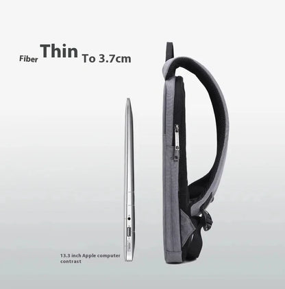 Men's 14/15 Inch Laptop Backpack Slim Casual Computer Backpack Ultra Light Waterproof Bag Suitable for Business