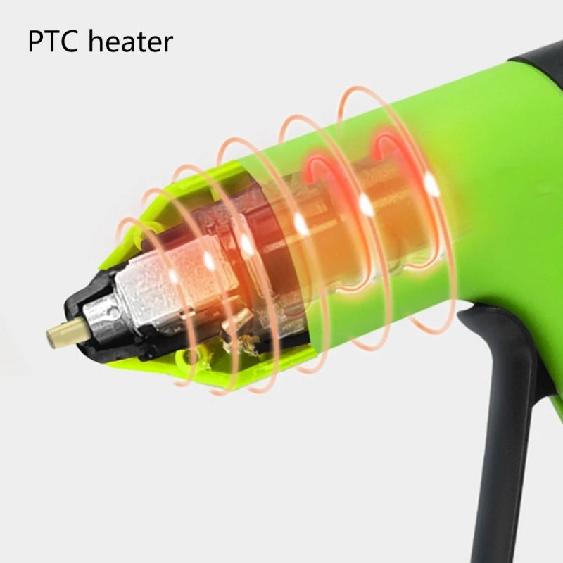 Small Cordless Hot Glues Guns Rechargeable with 2000mAh Battery Quick Heating 5 Minutes Auto Shut Off and Copper Nozzle