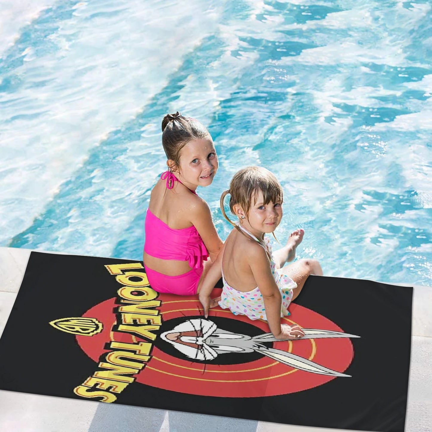 Bunnys Anime Cartoon Beach Towel Baby Bugs Bunny, Hand Shower, Travel Towels, Bathroom, Cute Room Decor, Bath