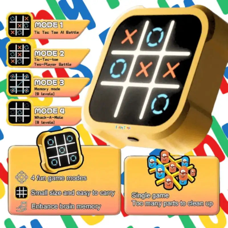 Tic-Tac-Toe Board Game Children's Electronic Toys Chess Board Board Games Chess Board Game Chess Set Portable For Adults Kids