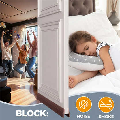 M12K-Self-Adhesive Adjustable Door Draft Stopper, Rubber Seal Strip For Bottom Of Door–Sound-Proof, Windproof, Energy Saving