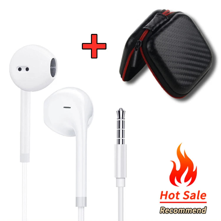 Type C Wired Headphones For Xiaomi 15 14 13 12 11 Redmi Phone 3.5MM Earphone For Huawei Samsung Earbuds Laptop With HD Mic