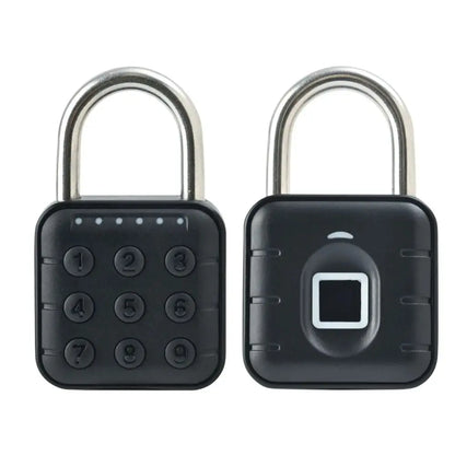 Cabinet Keyless Fingerprint Lock Waterproof Intelligent Safety Smart Padlock Anti-theft Zinc Alloy Electronic Door Lock Outdoor