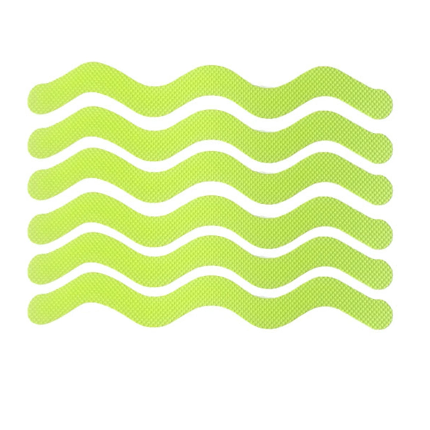 6Pcs S Shaped Anti Slip Strips Waterproof Safety Strips Shower Stickers Self-Adhesive Non Slip Tape For Bathtub Stairs Floor