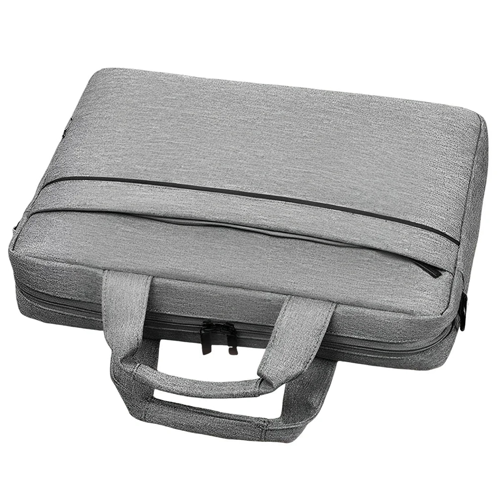 Laptop Carrying Case Shockproof Laptop Crossbody Bag Waterproof Nylon Laptop Handbag 3 Compartments for 14 Inch Laptop