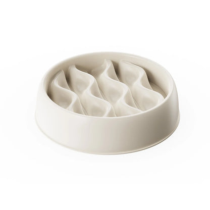 Pet Slow Feeding Bowl, Wavy Column Design, Dual-Purpose for Food & Water, Easy to Clean, for Cats & Dogs