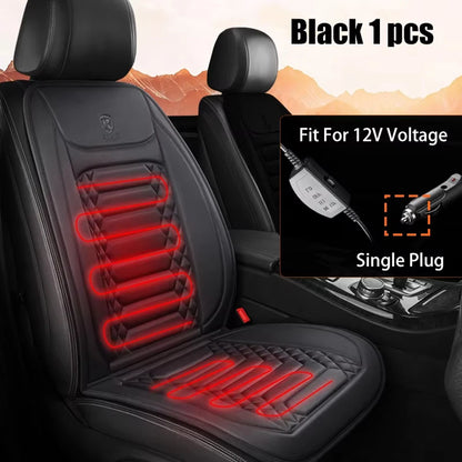 12-24v Heated Car Seat Cover 30' Fast Car Seat Heater Cloth/Flannel Heated Cars Seat Protector 25W Seat Heating Cover Car Seat