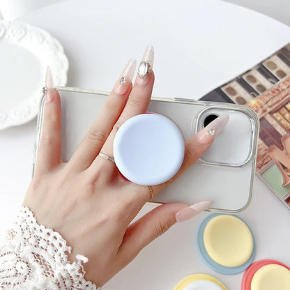 Magnetic Phone Grip Tok Folding Phone Stand Desktop Magsafe Phone Socket Solid Color Bracket INS Phone Holder