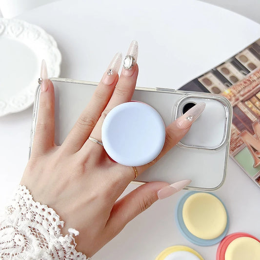 Magnetic Phone Grip Tok Folding Phone Stand Desktop Magsafe Phone Socket Solid Color Bracket INS Phone Holder