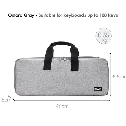 Tech Pouch Organizer for Keyboard Within 82-108 Key Mechanical Keyboard Storage Bag Organizer Travel Tech Pouches Dust Cover