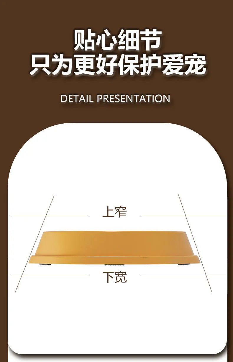 Anti-Slip Anti-Choking Slow Feeder Bowl for Large Dogs - Anti-Tip Pet Food Bowl for Golden Retriever