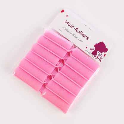 12pcs Fashion Soft Sponge Foam Cushion Hair Rollers Curlers Salon Barber DIY Curls Hairdressing Kit DIY Home Hair Styling Tool