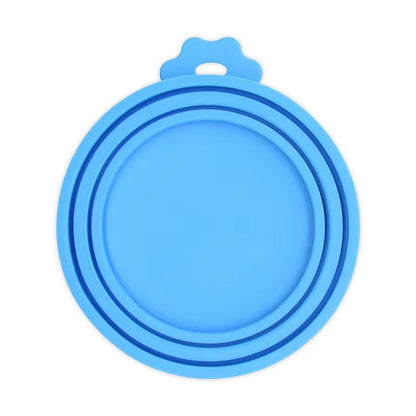 Reusable Pet Food Can Cover and Spoon Portable Dogs Cat Storage Tin Cap Lid Seal Cover Health Pet Supplies Pet Silicone Lids Can
