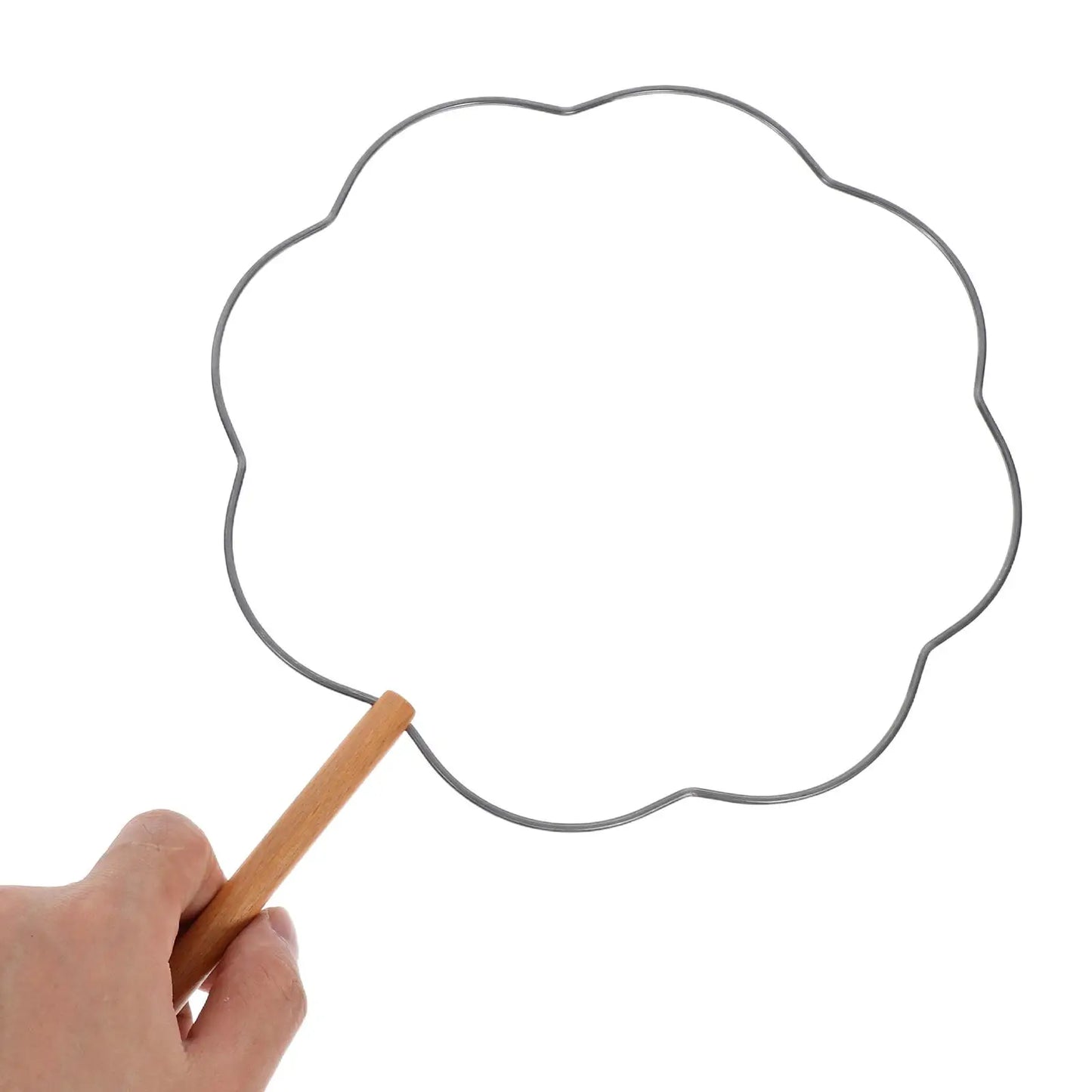 5 Pcs Iron Fan Frames Handmade Craft Tools Diy Silk Fans Wedding Vintage Round Fan Skeletons Hanfu Accessories Foldable Japanese