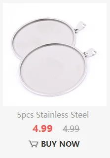 3pcs Stainless Steel Cuff Bracelet Base Blanks Fit 12mm Heart Cabochon Bangle Bezel Setting Trays Diy Jewelry Findings