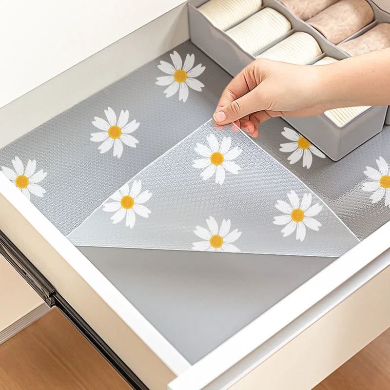 Reusable Shelf Liners Dustproof Pads EVA Cabinet Mat Dustproof and Non-slip Drawer Mat Waterproof Moisture-proof Drawer Mats