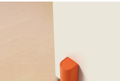 Stainless steel magnetic door stopper, gray black nail free door base, door hardware Door close prevention Door stop door closer