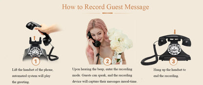 Audio Guest Book Phone wedding guest voice blessing message book banquet voice check-in message phone birthday party celebrati