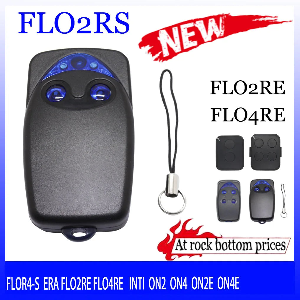 NICE FLORS FLO2R-S FLO4R-S 433MHz Remote Control Compatible Nice Era Flor FLO2RE FLO4RE NICE ERA INTI 2 433.92MHz Rolling Code